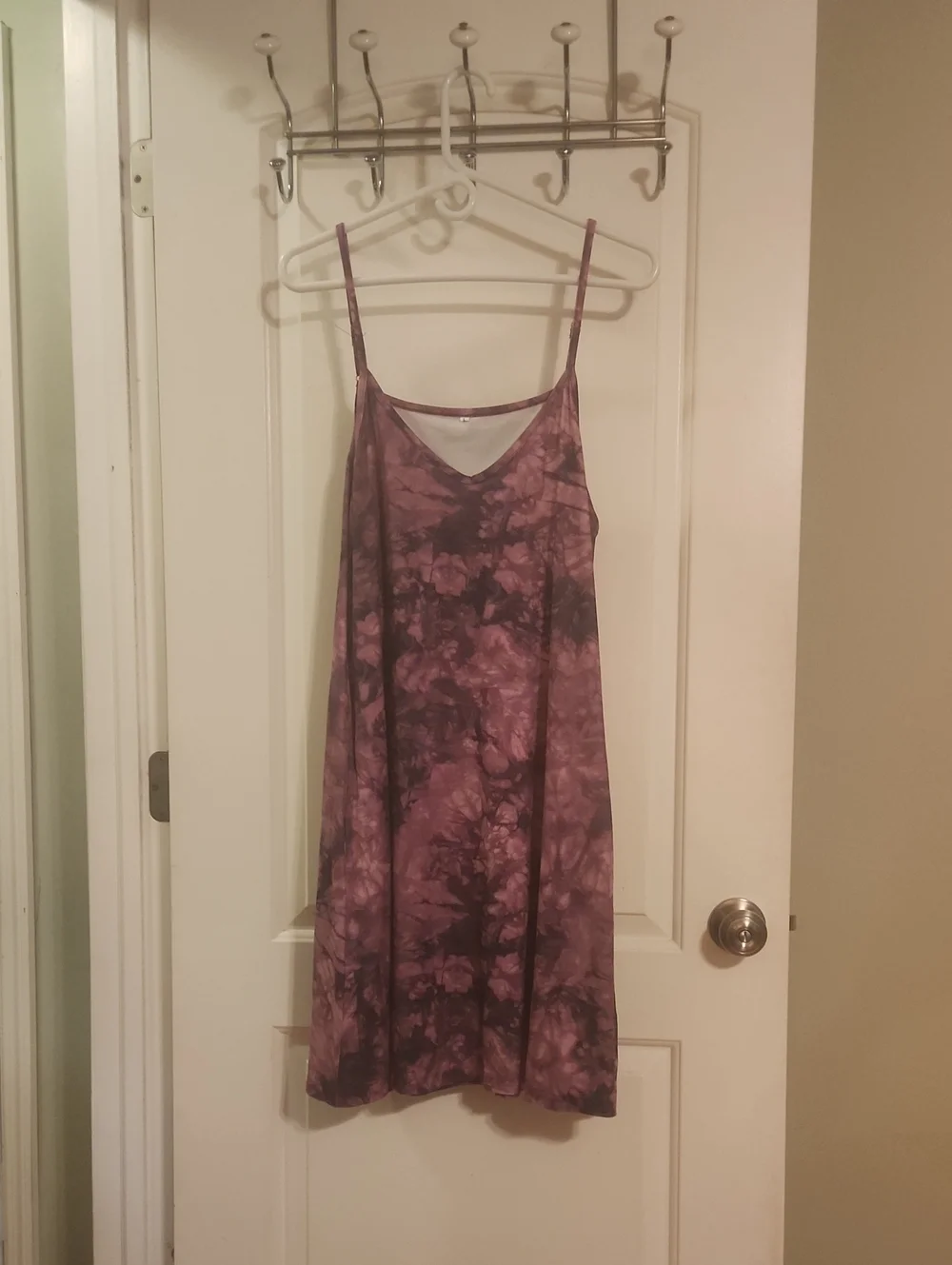 Purple Tie-Dye Slip Dress - Women's Intimates